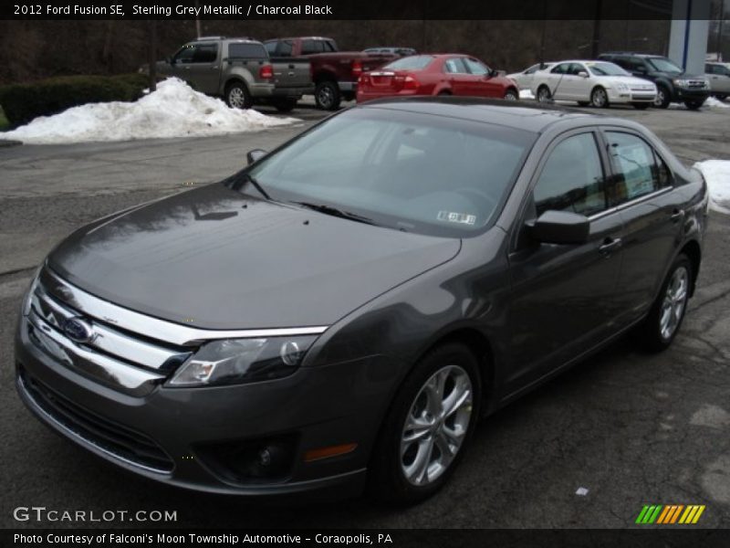Sterling Grey Metallic / Charcoal Black 2012 Ford Fusion SE