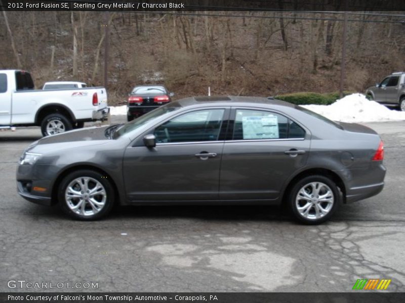 Sterling Grey Metallic / Charcoal Black 2012 Ford Fusion SE