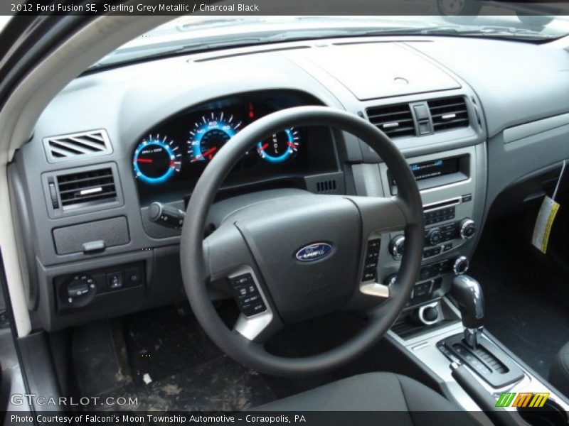 Sterling Grey Metallic / Charcoal Black 2012 Ford Fusion SE
