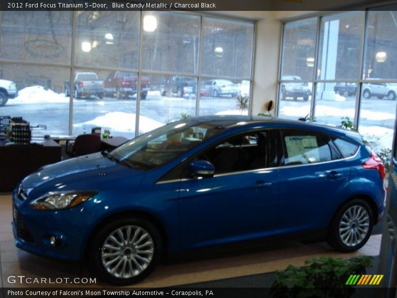Blue Candy Metallic / Charcoal Black 2012 Ford Focus Titanium 5-Door