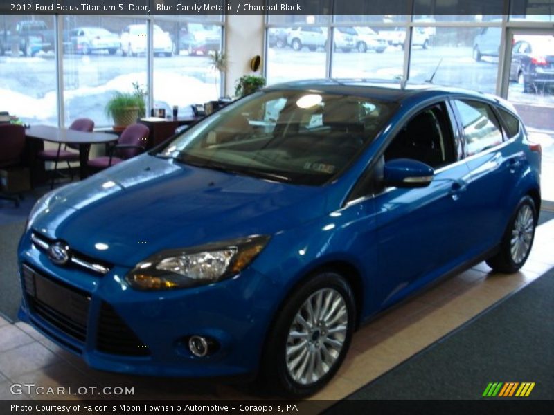 Blue Candy Metallic / Charcoal Black 2012 Ford Focus Titanium 5-Door