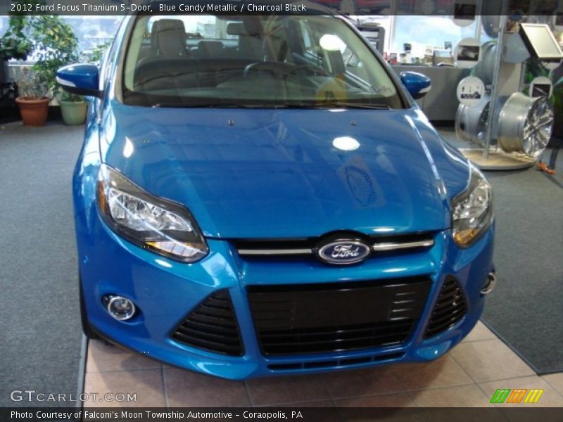 Blue Candy Metallic / Charcoal Black 2012 Ford Focus Titanium 5-Door