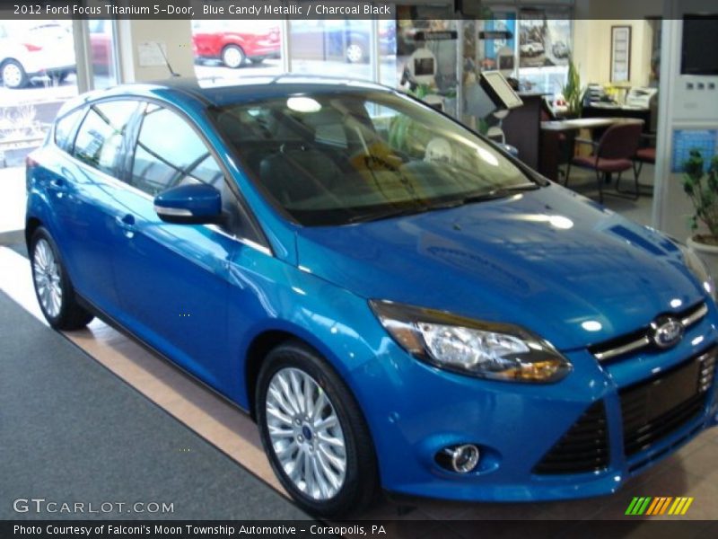 Blue Candy Metallic / Charcoal Black 2012 Ford Focus Titanium 5-Door