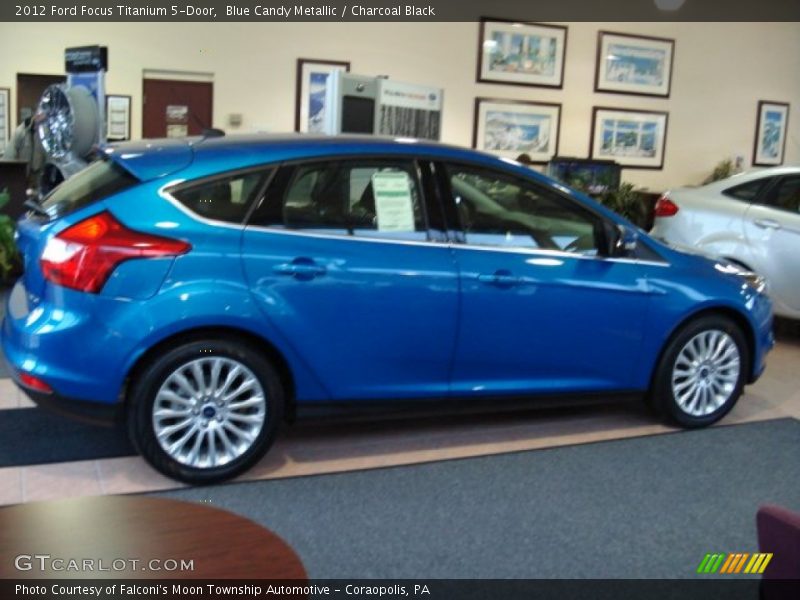 Blue Candy Metallic / Charcoal Black 2012 Ford Focus Titanium 5-Door