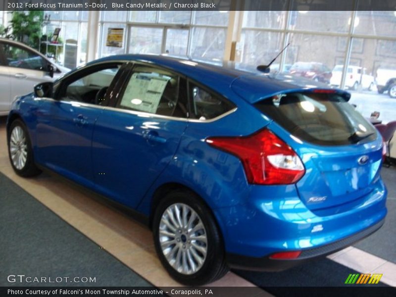 Blue Candy Metallic / Charcoal Black 2012 Ford Focus Titanium 5-Door