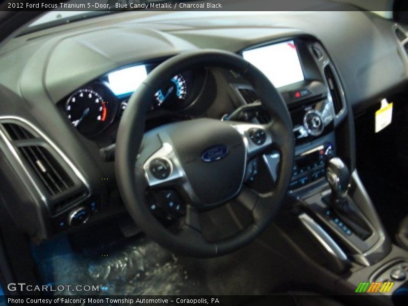 Blue Candy Metallic / Charcoal Black 2012 Ford Focus Titanium 5-Door