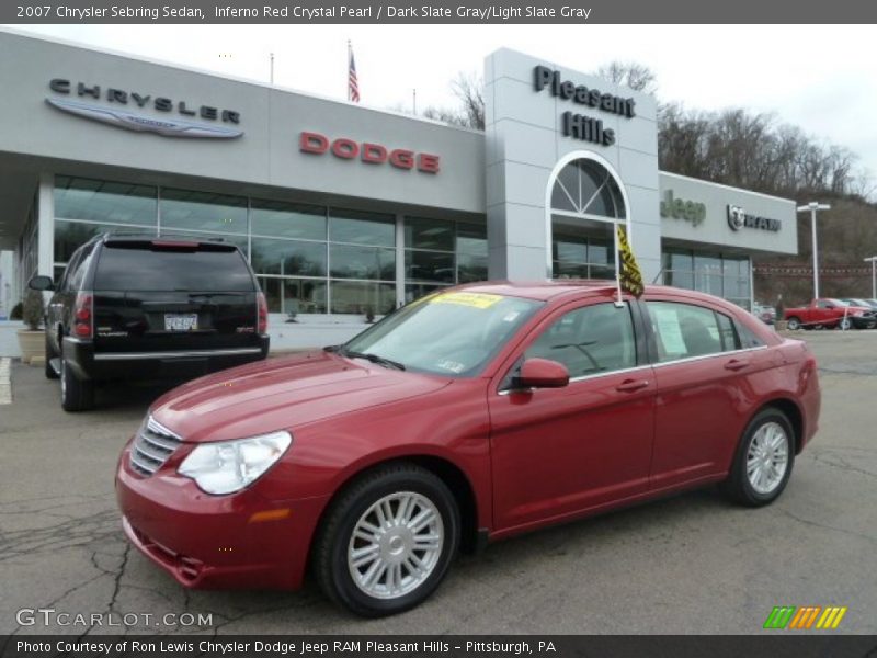 Inferno Red Crystal Pearl / Dark Slate Gray/Light Slate Gray 2007 Chrysler Sebring Sedan