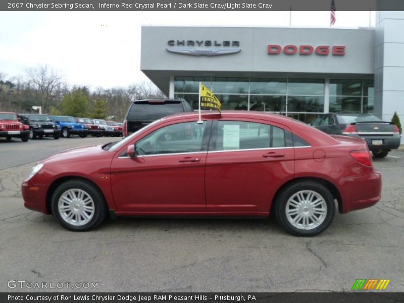 Inferno Red Crystal Pearl / Dark Slate Gray/Light Slate Gray 2007 Chrysler Sebring Sedan