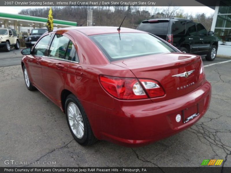 Inferno Red Crystal Pearl / Dark Slate Gray/Light Slate Gray 2007 Chrysler Sebring Sedan