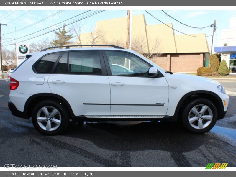 Alpine White / Sand Beige Nevada Leather 2009 BMW X5 xDrive30i
