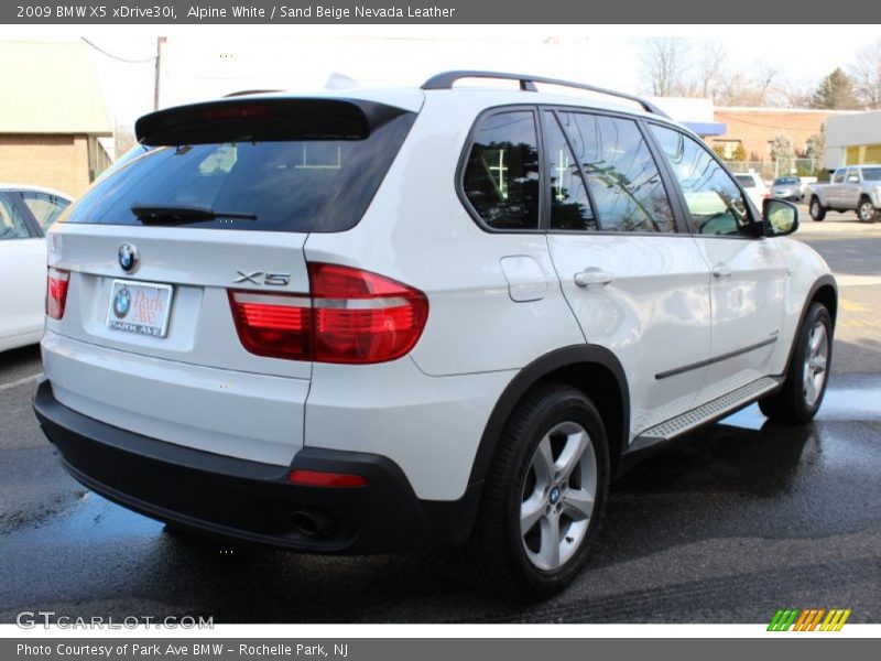 Alpine White / Sand Beige Nevada Leather 2009 BMW X5 xDrive30i