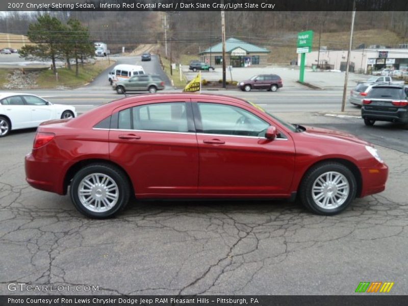 Inferno Red Crystal Pearl / Dark Slate Gray/Light Slate Gray 2007 Chrysler Sebring Sedan