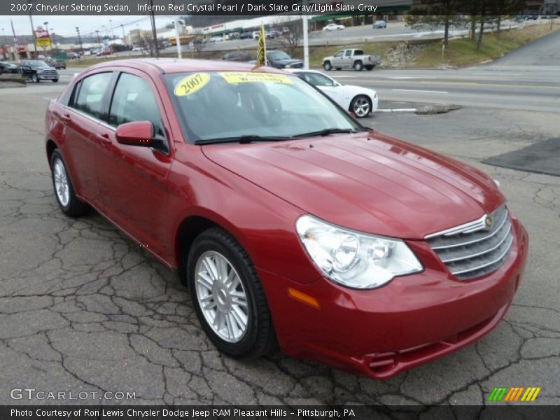 Inferno Red Crystal Pearl / Dark Slate Gray/Light Slate Gray 2007 Chrysler Sebring Sedan
