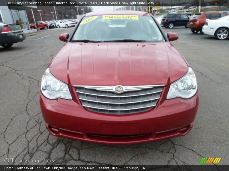 Inferno Red Crystal Pearl / Dark Slate Gray/Light Slate Gray 2007 Chrysler Sebring Sedan