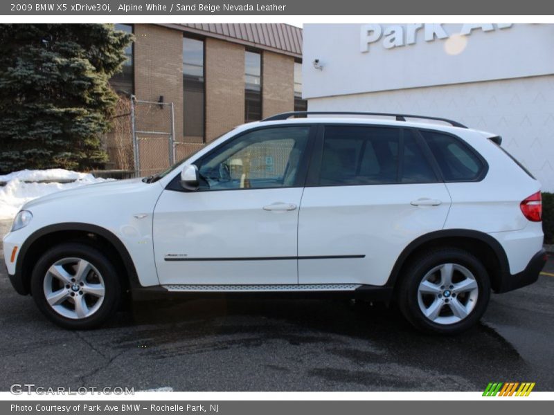 Alpine White / Sand Beige Nevada Leather 2009 BMW X5 xDrive30i