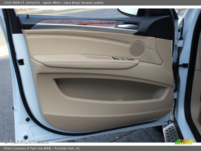 Alpine White / Sand Beige Nevada Leather 2009 BMW X5 xDrive30i