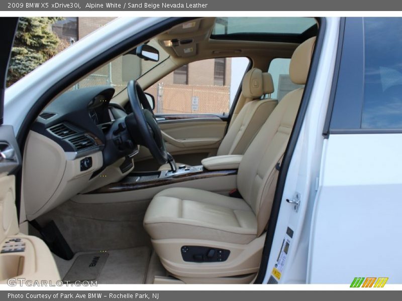 Alpine White / Sand Beige Nevada Leather 2009 BMW X5 xDrive30i