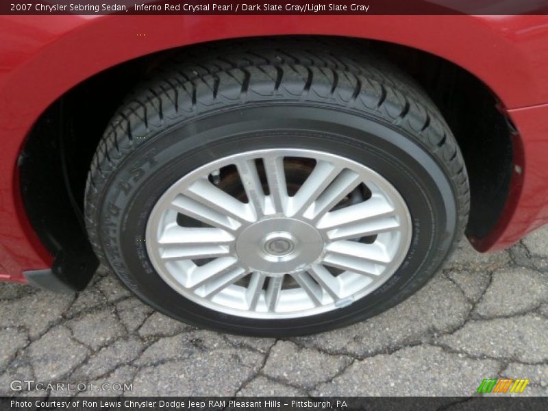 Inferno Red Crystal Pearl / Dark Slate Gray/Light Slate Gray 2007 Chrysler Sebring Sedan