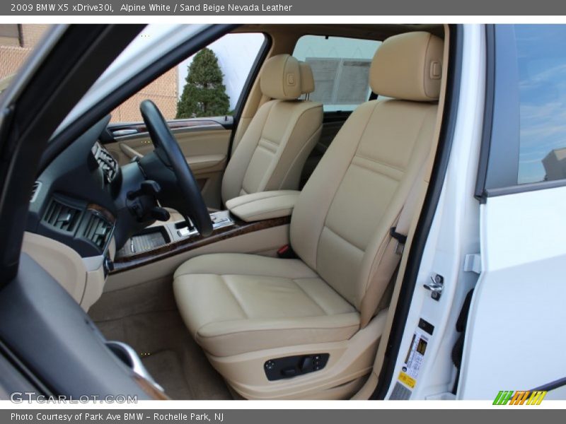 Alpine White / Sand Beige Nevada Leather 2009 BMW X5 xDrive30i