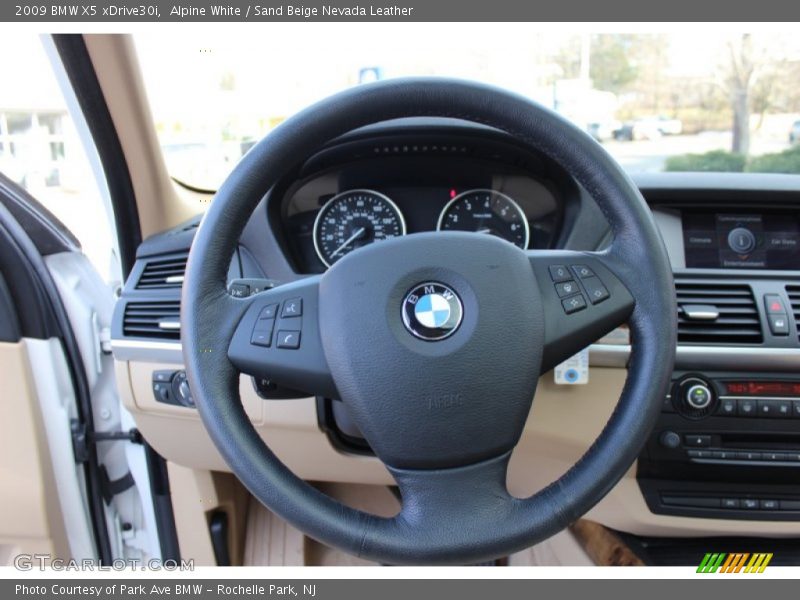 Alpine White / Sand Beige Nevada Leather 2009 BMW X5 xDrive30i
