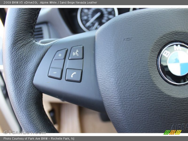 Alpine White / Sand Beige Nevada Leather 2009 BMW X5 xDrive30i