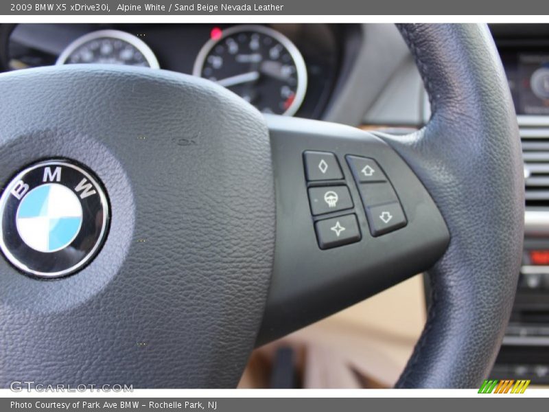 Alpine White / Sand Beige Nevada Leather 2009 BMW X5 xDrive30i