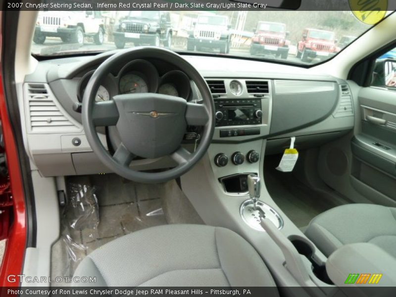 Inferno Red Crystal Pearl / Dark Slate Gray/Light Slate Gray 2007 Chrysler Sebring Sedan