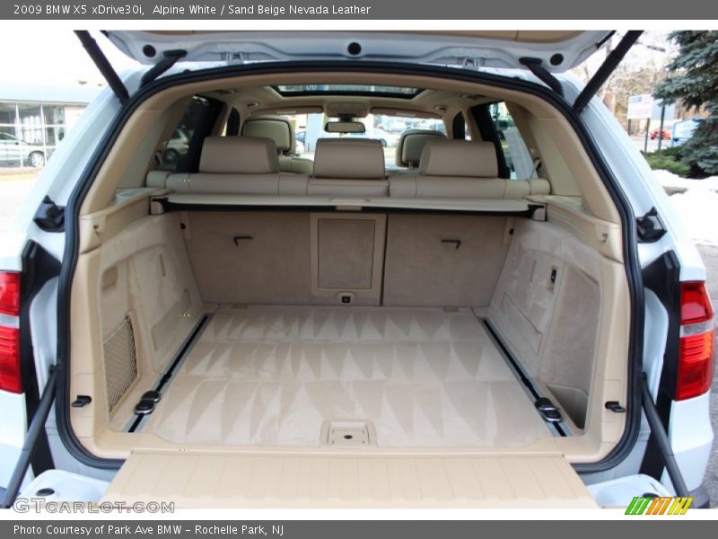Alpine White / Sand Beige Nevada Leather 2009 BMW X5 xDrive30i
