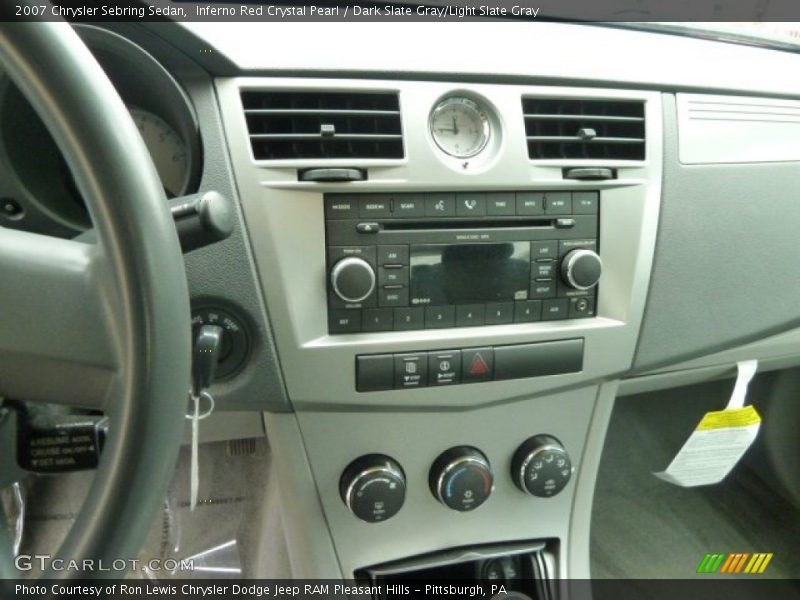 Inferno Red Crystal Pearl / Dark Slate Gray/Light Slate Gray 2007 Chrysler Sebring Sedan