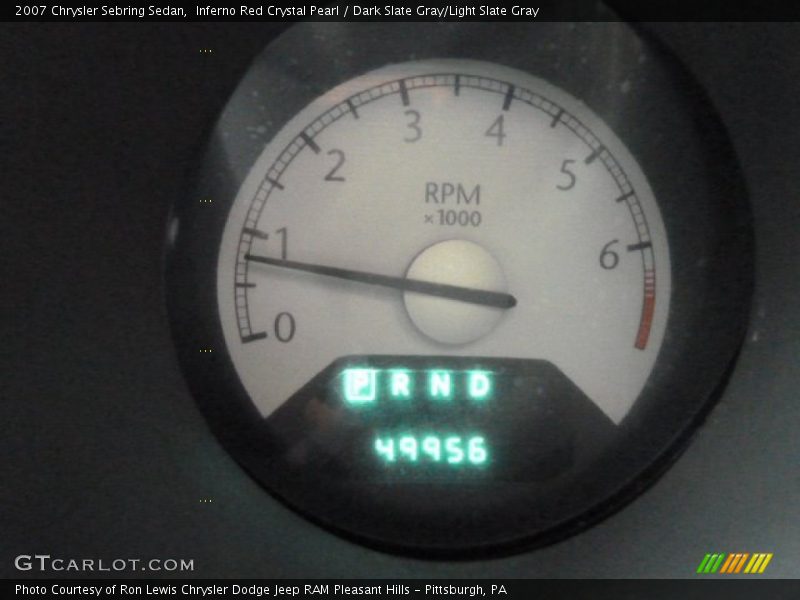 Inferno Red Crystal Pearl / Dark Slate Gray/Light Slate Gray 2007 Chrysler Sebring Sedan