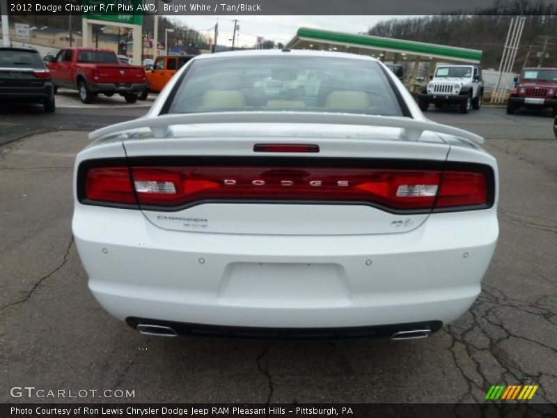 Bright White / Tan/Black 2012 Dodge Charger R/T Plus AWD