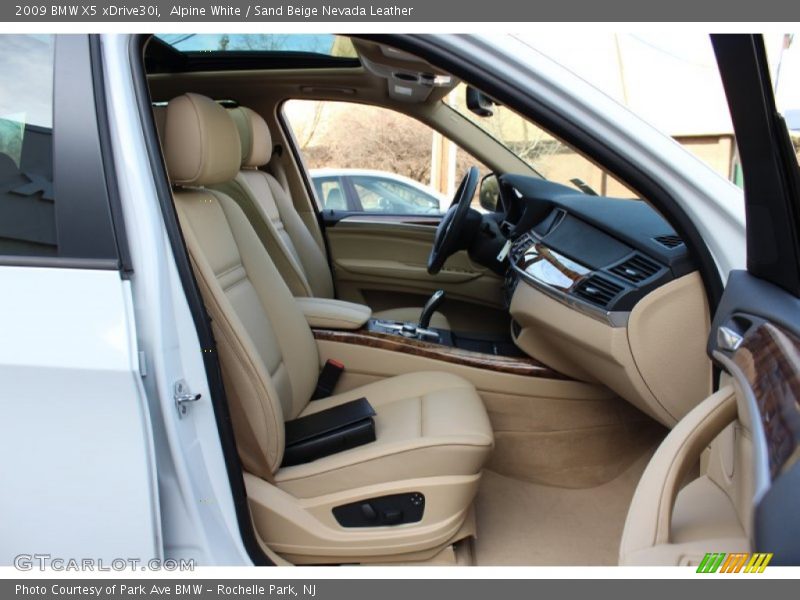Alpine White / Sand Beige Nevada Leather 2009 BMW X5 xDrive30i