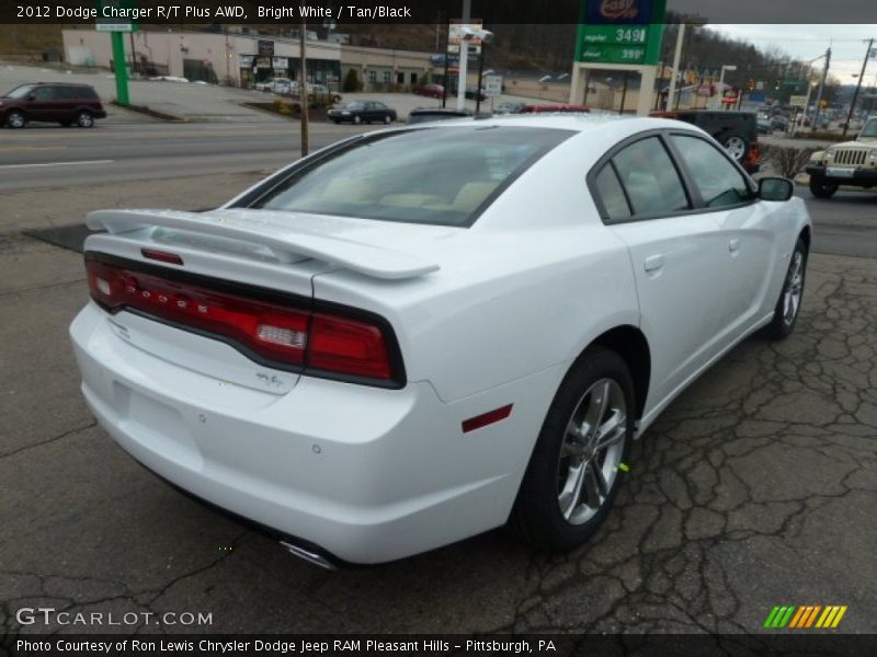 Bright White / Tan/Black 2012 Dodge Charger R/T Plus AWD