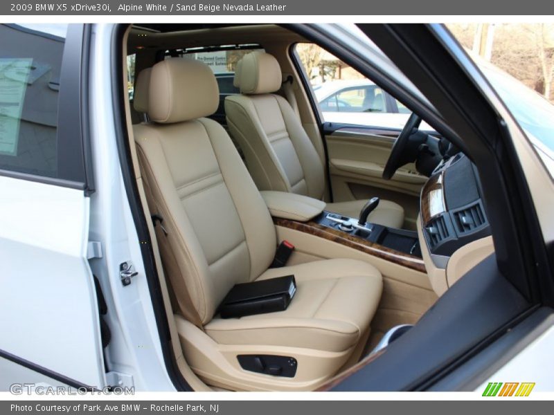 Alpine White / Sand Beige Nevada Leather 2009 BMW X5 xDrive30i