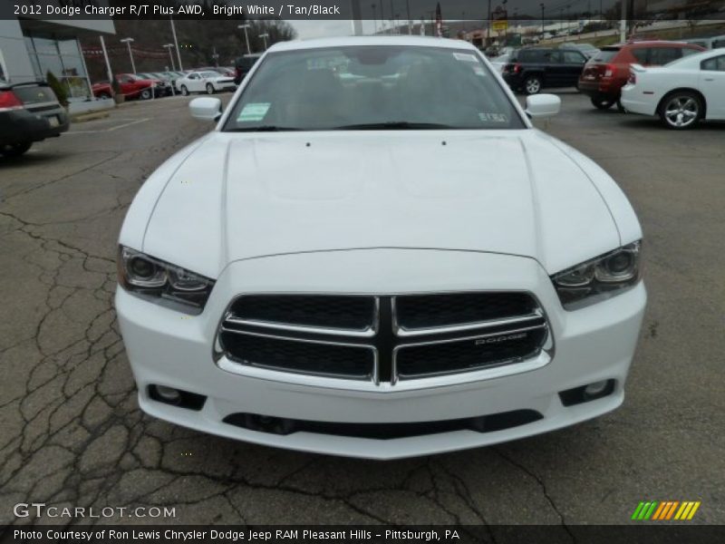 Bright White / Tan/Black 2012 Dodge Charger R/T Plus AWD