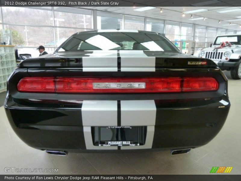 Pitch Black / Dark Slate Gray 2012 Dodge Challenger SRT8 392