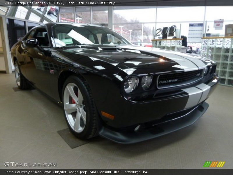Pitch Black / Dark Slate Gray 2012 Dodge Challenger SRT8 392