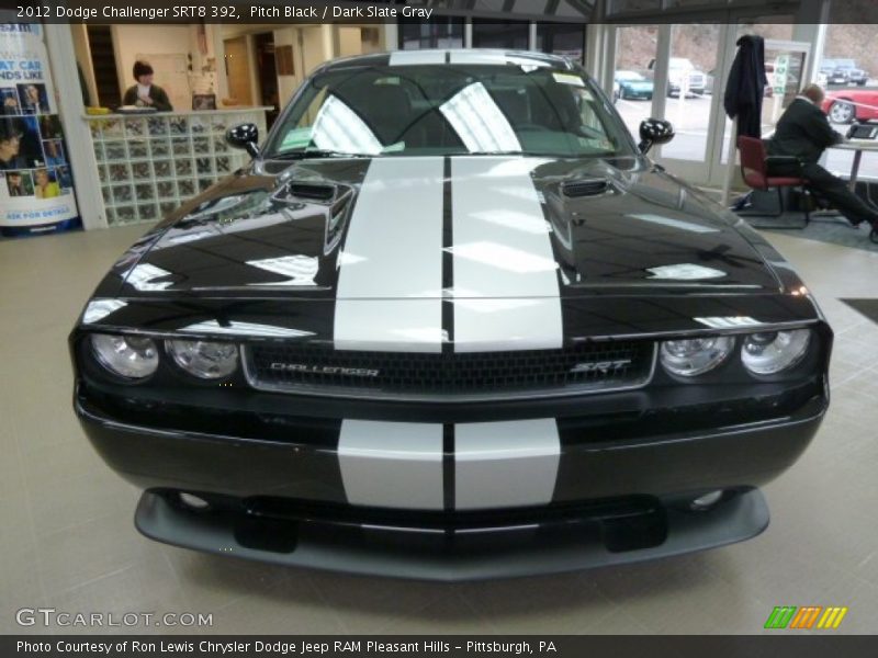 Pitch Black / Dark Slate Gray 2012 Dodge Challenger SRT8 392