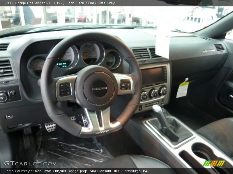 Pitch Black / Dark Slate Gray 2012 Dodge Challenger SRT8 392