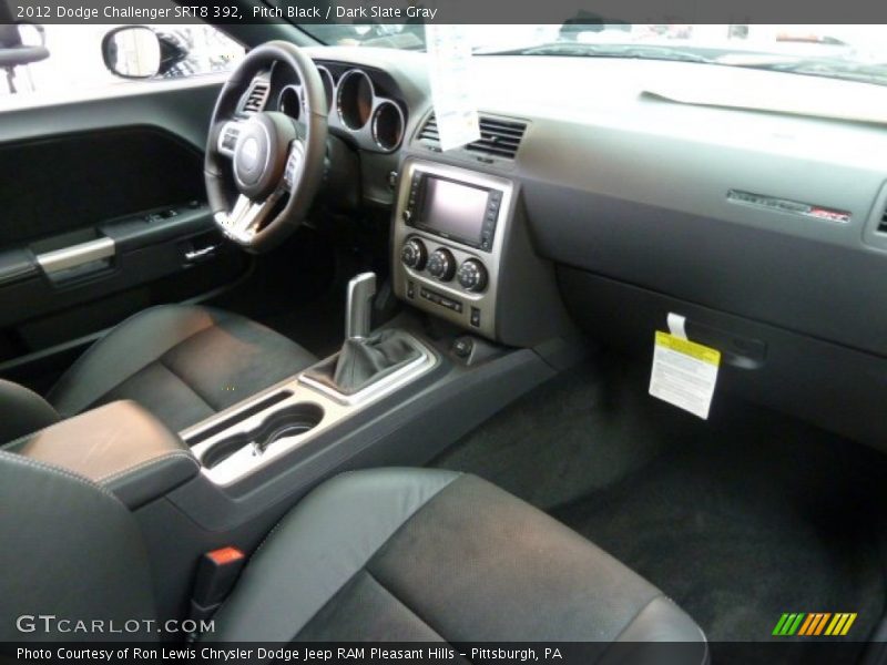 Pitch Black / Dark Slate Gray 2012 Dodge Challenger SRT8 392