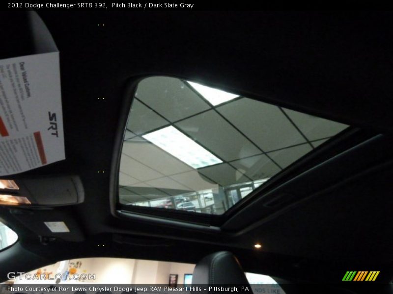 Pitch Black / Dark Slate Gray 2012 Dodge Challenger SRT8 392