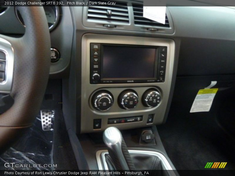 Pitch Black / Dark Slate Gray 2012 Dodge Challenger SRT8 392