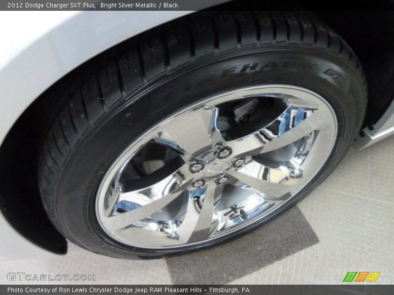Bright Silver Metallic / Black 2012 Dodge Charger SXT Plus