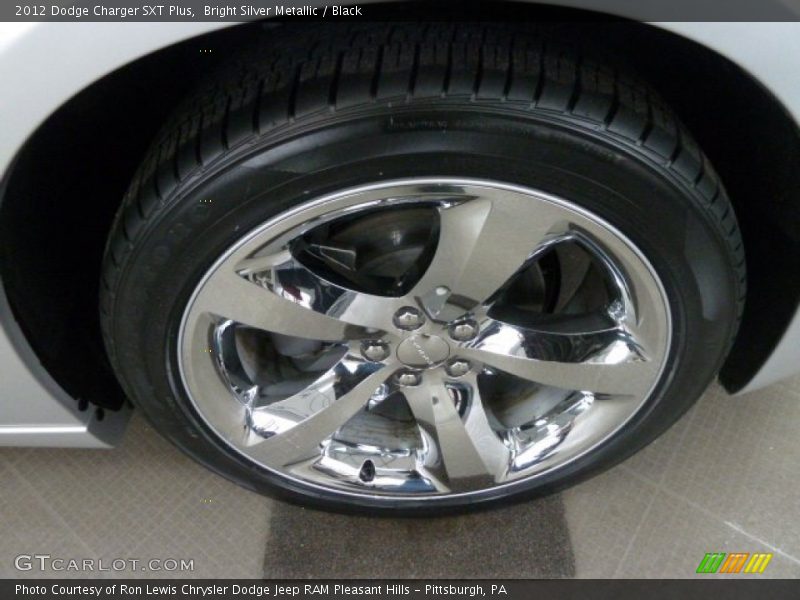 Bright Silver Metallic / Black 2012 Dodge Charger SXT Plus