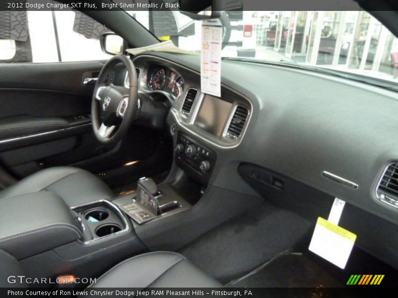 Bright Silver Metallic / Black 2012 Dodge Charger SXT Plus
