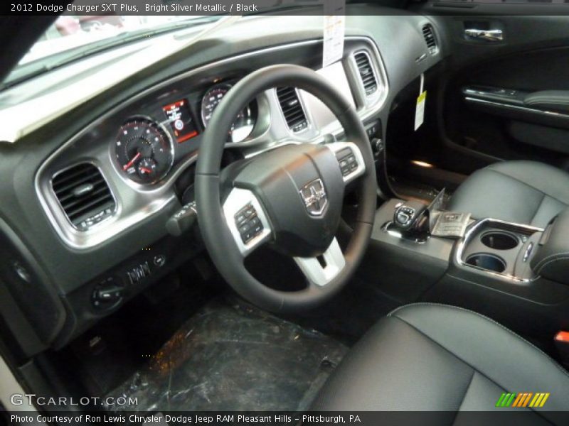 Bright Silver Metallic / Black 2012 Dodge Charger SXT Plus