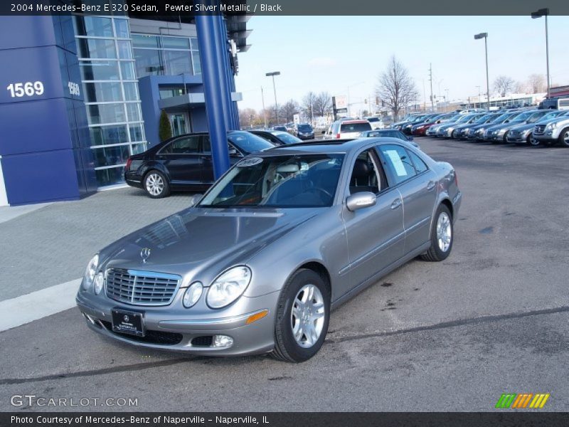 Pewter Silver Metallic / Black 2004 Mercedes-Benz E 320 Sedan