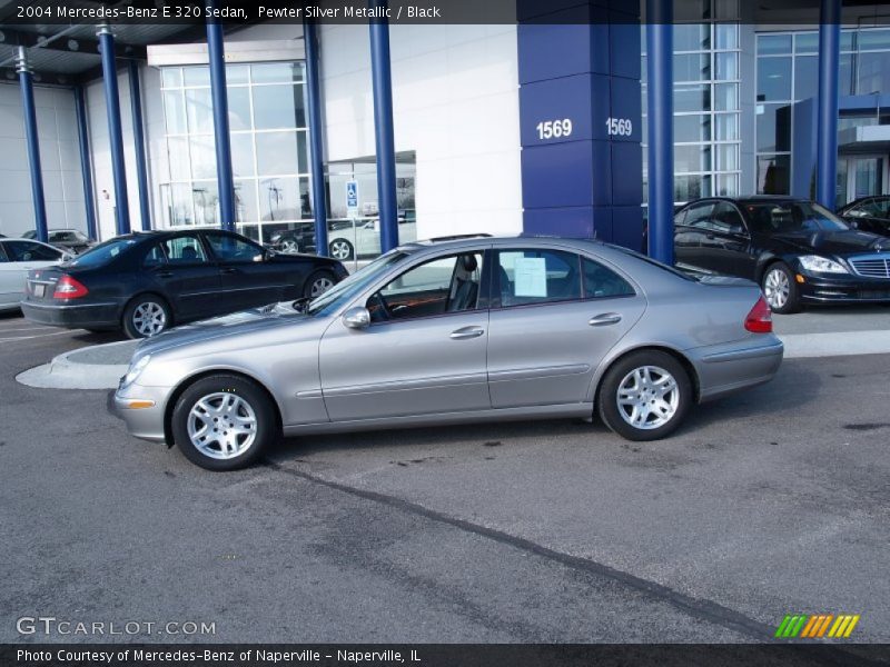 Pewter Silver Metallic / Black 2004 Mercedes-Benz E 320 Sedan