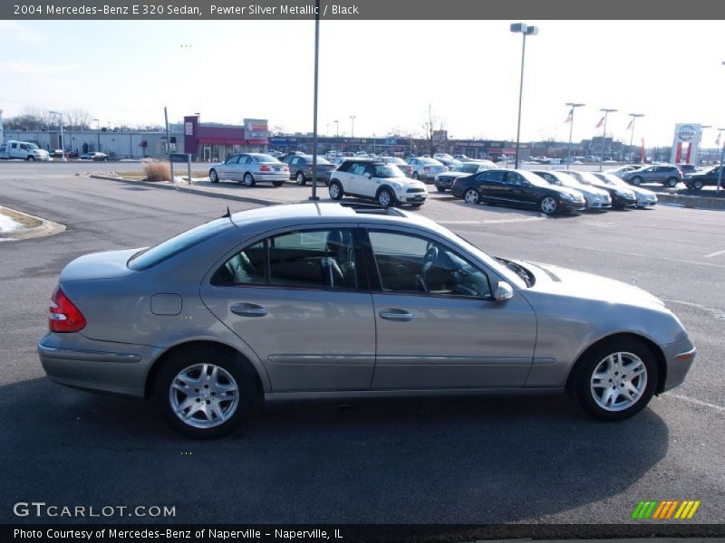 Pewter Silver Metallic / Black 2004 Mercedes-Benz E 320 Sedan