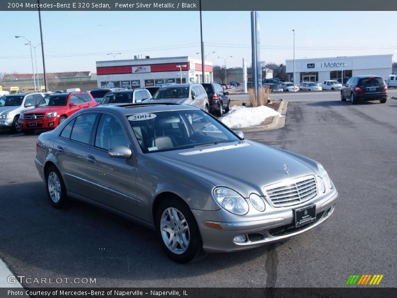 Pewter Silver Metallic / Black 2004 Mercedes-Benz E 320 Sedan